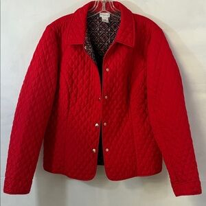 Kim Rogers Red Quilted Jacket